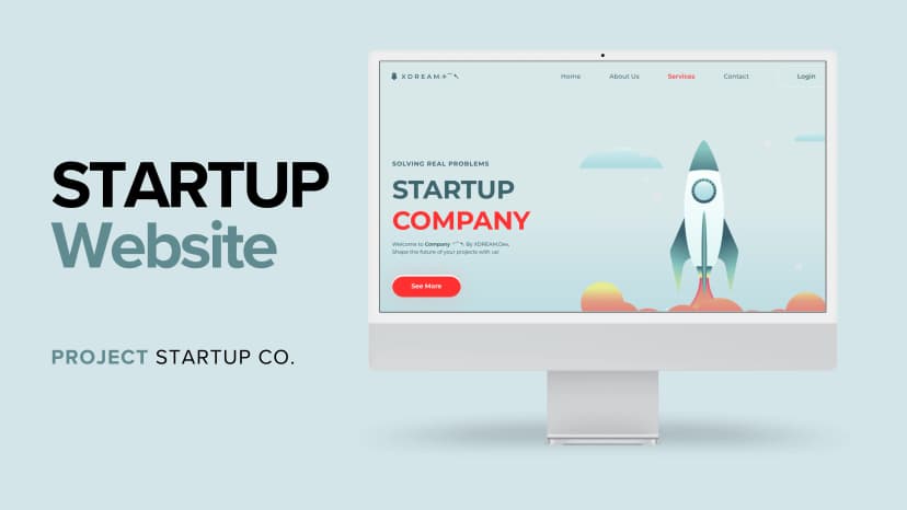 Startup Landing Page project preview