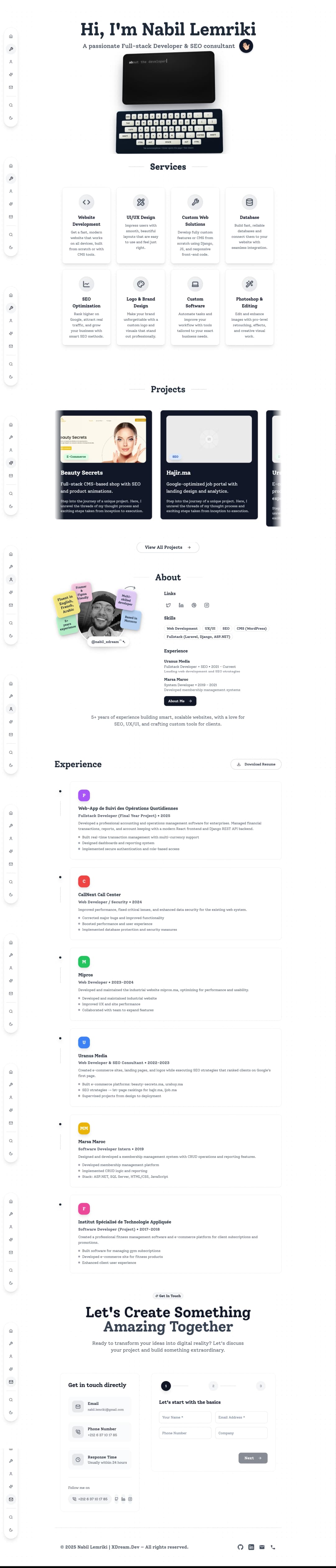 Portfolio nabil lemriki screenshot 1
