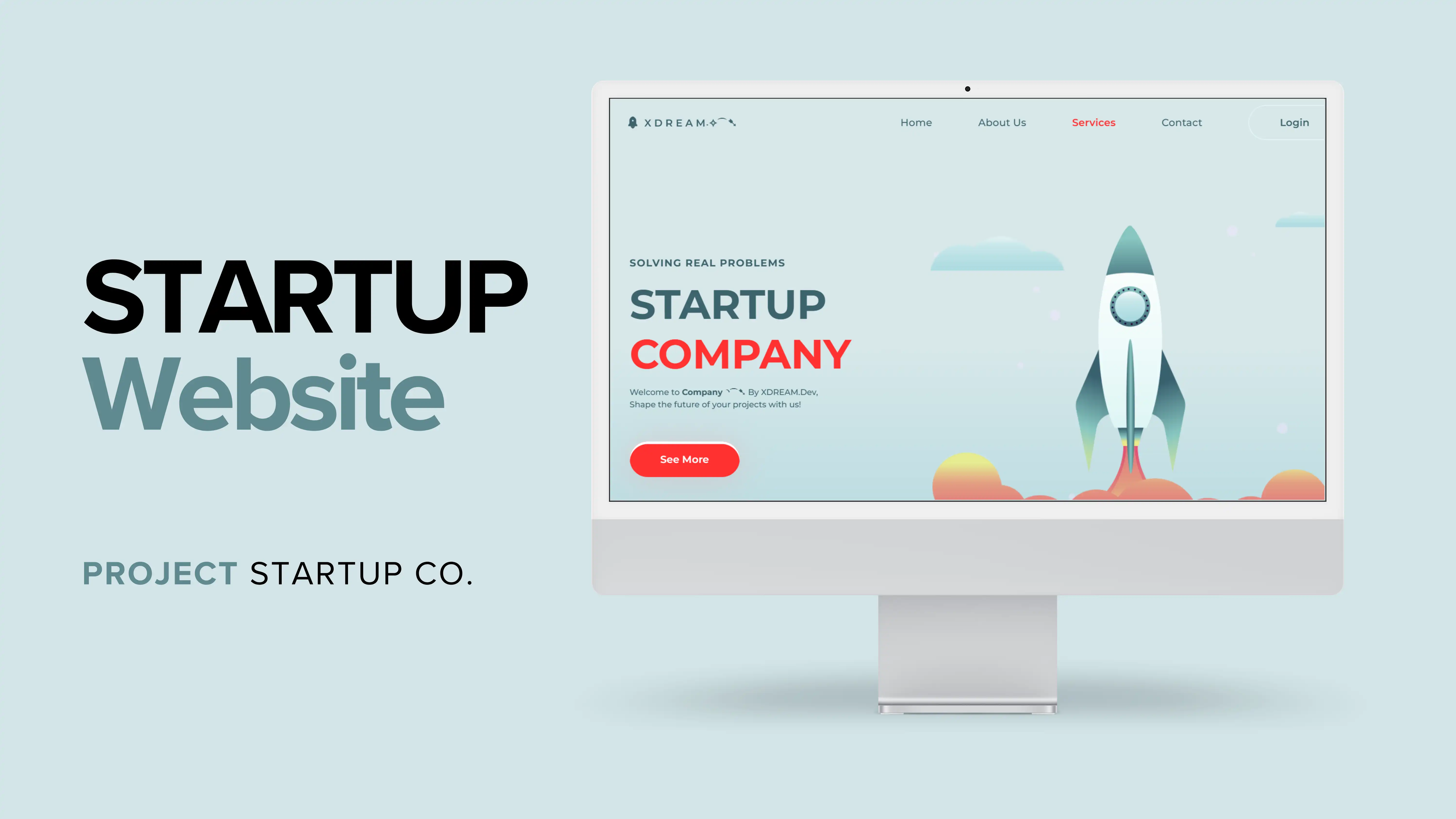 Startup Landing Page screenshot 1