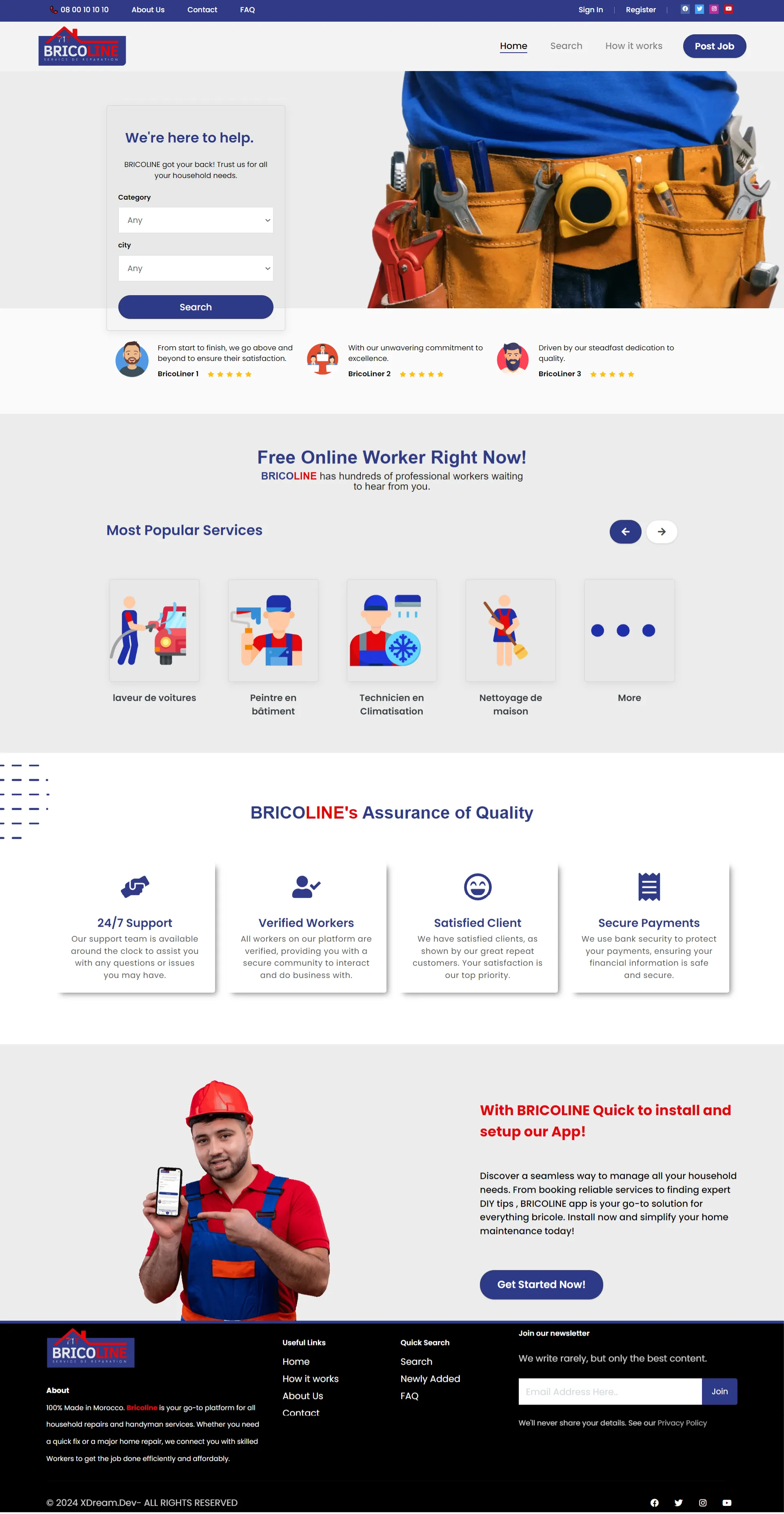 Bricoline screenshot 1