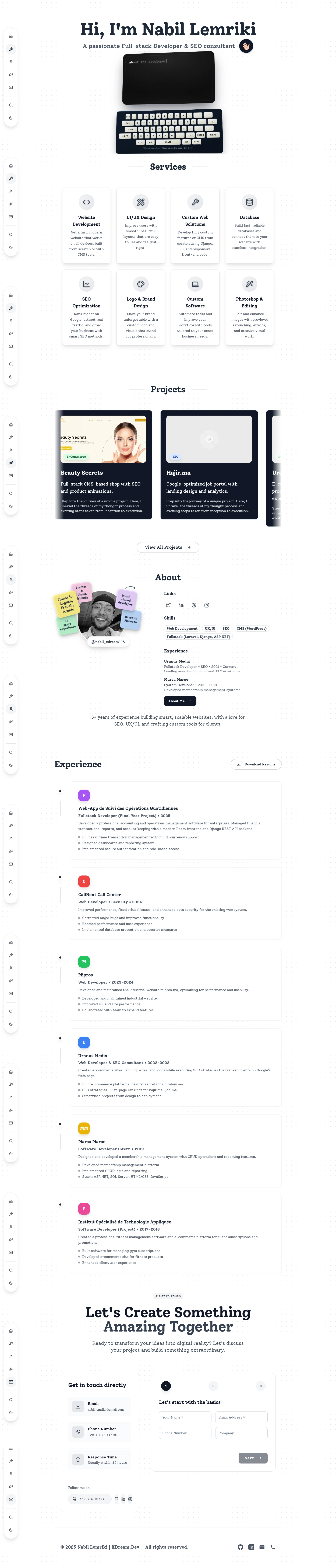 Portfolio nabil lemriki screenshot 1